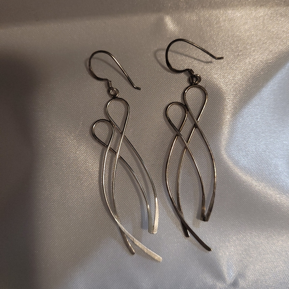 Duo Silver Earrings